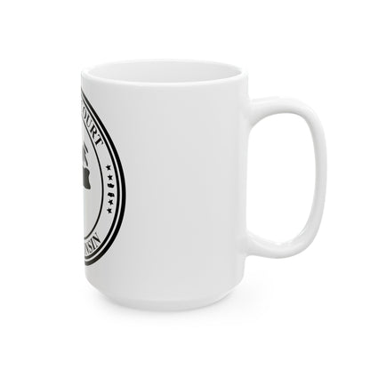 Seal of the Supreme Court of Wisconsin - White Coffee Mug-The Sticker Space