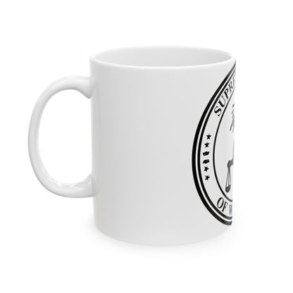 Seal of the Supreme Court of Wisconsin - White Coffee Mug-The Sticker Space