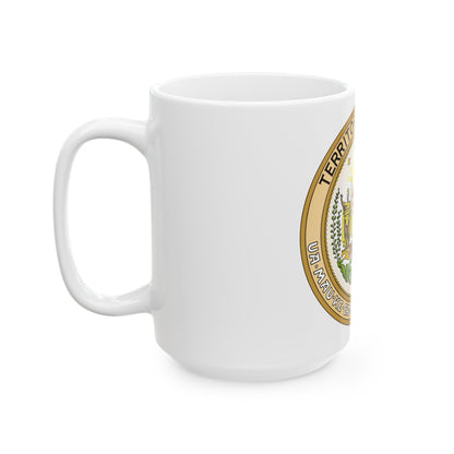 Seal of the Territory of Hawaii - White Coffee Mug-The Sticker Space