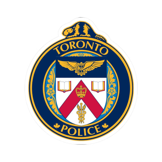 Seal of the Toronto Police Service (Canada) (Coat of Arms) STICKER Vinyl Kiss-Cut Decal 2 Inch White - The Sticker Space