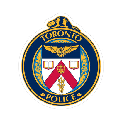 Seal of the Toronto Police Service (Canada) (Coat of Arms) STICKER Vinyl Kiss-Cut Decal 3 Inch White - The Sticker Space