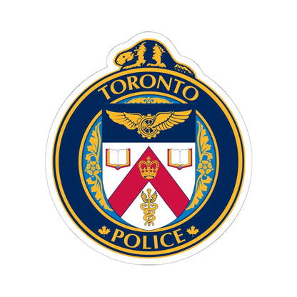 Seal of the Toronto Police Service (Canada) (Coat of Arms) STICKER Vinyl Kiss-Cut Decal 6 Inch White - The Sticker Space
