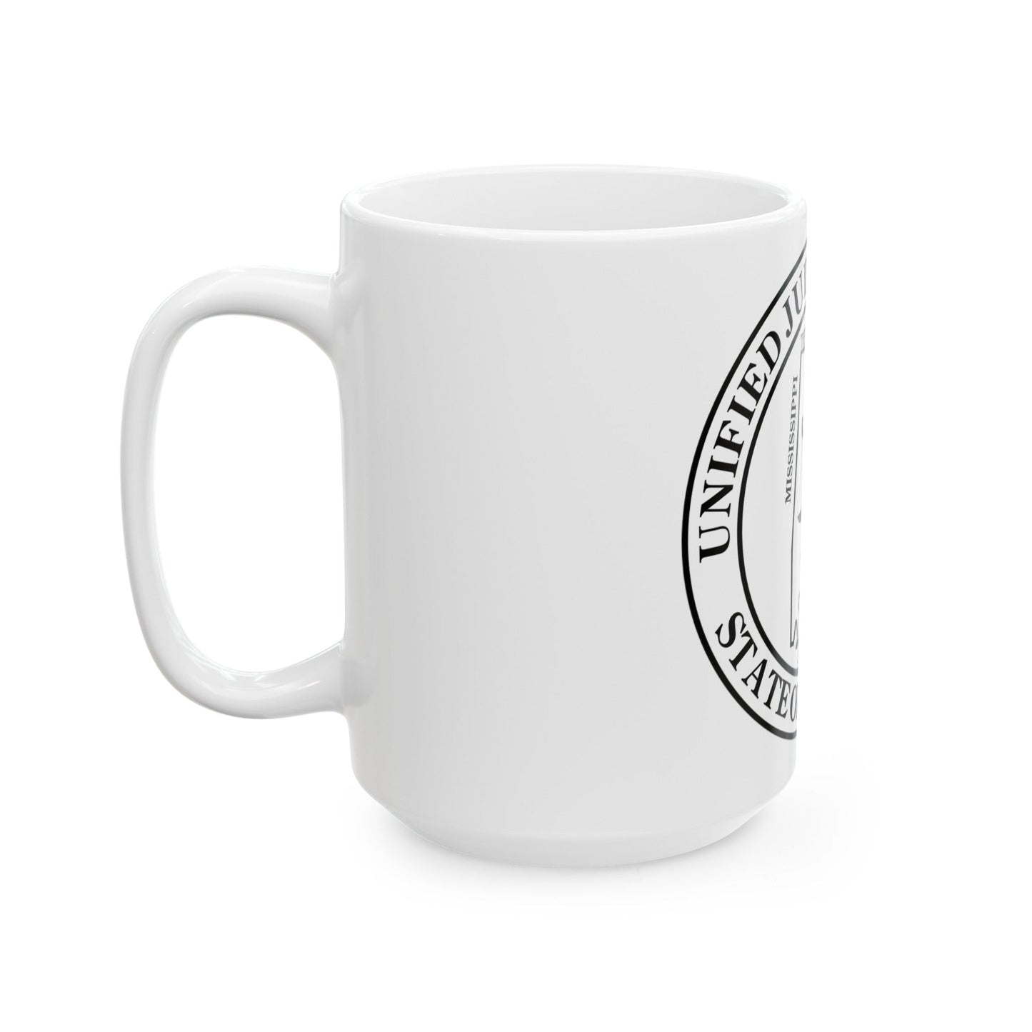 Seal of the Unified Judicial System of Alabama - White Coffee Mug-The Sticker Space