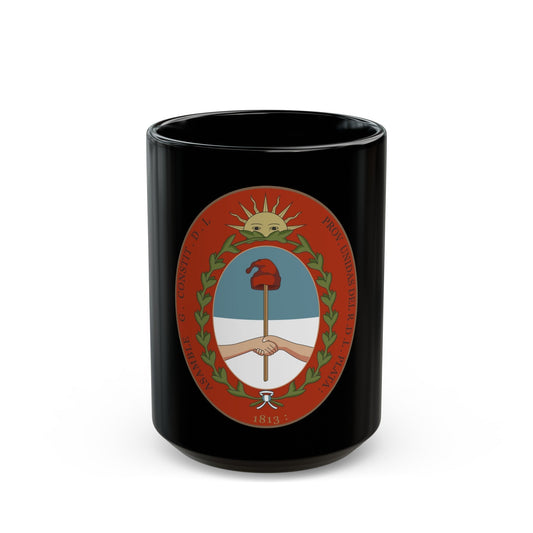 Seal of the United Provinces of the Rio de la Plata - Black Coffee Mug-15oz-The Sticker Space