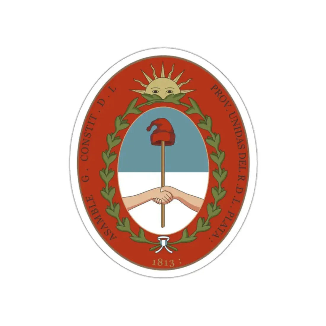 Seal of the United Provinces of the Rio de la Plata STICKER Vinyl Die-Cut Decal 2 Inch - The Sticker Space