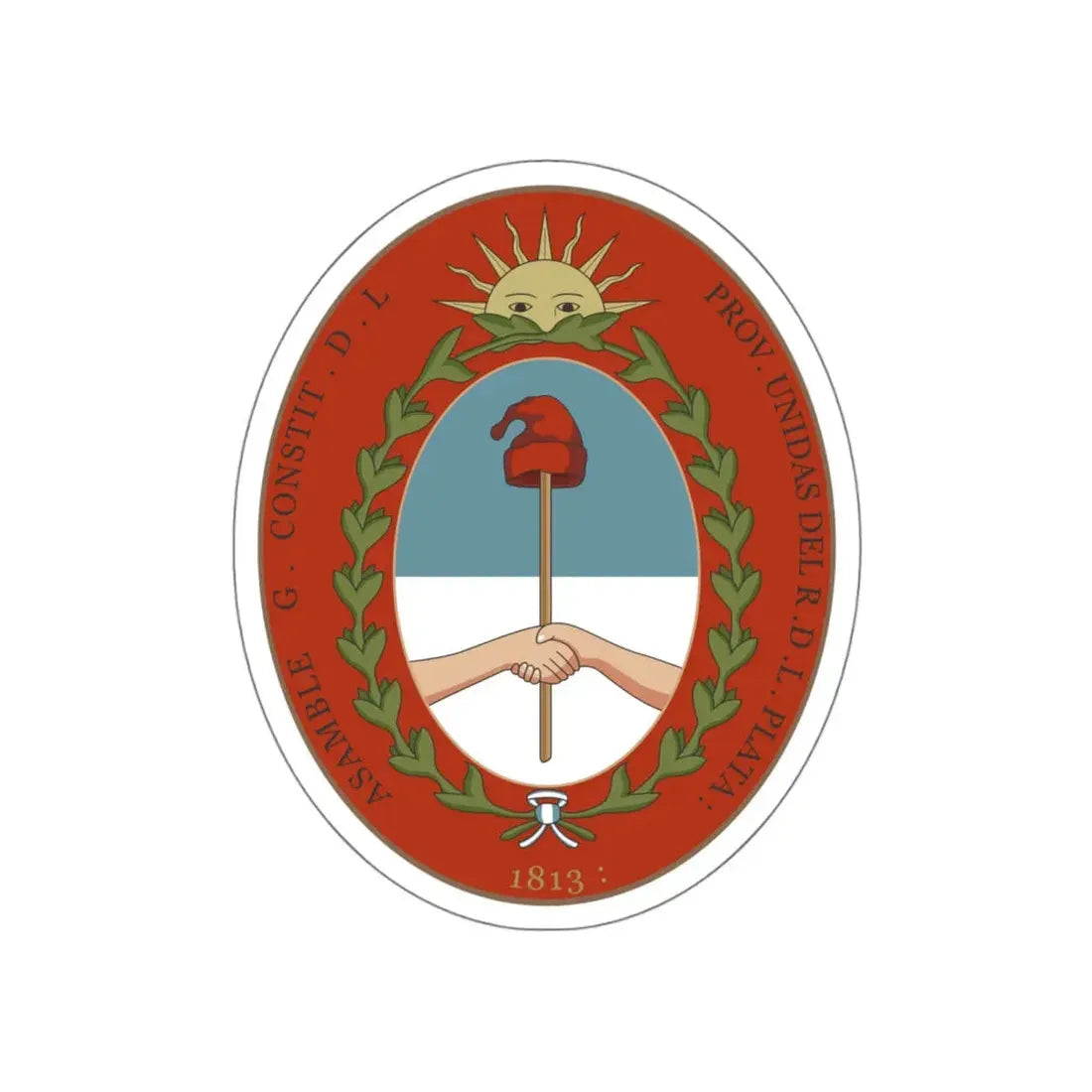 Seal of the United Provinces of the Rio de la Plata STICKER Vinyl Die-Cut Decal 4 Inch - The Sticker Space