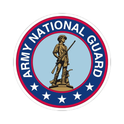 Seal of the United States Army National Guard - STICKER Vinyl Kiss-Cut Decal 4 Inch White - The Sticker Space
