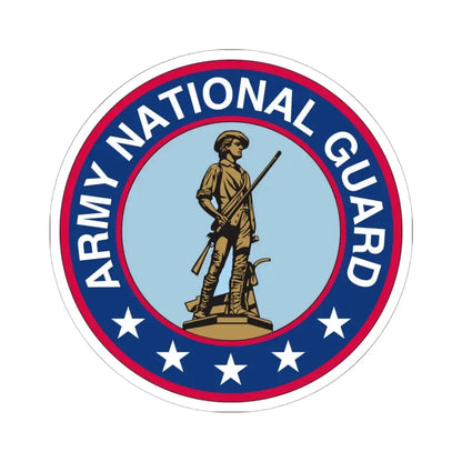 Seal of the United States Army National Guard - STICKER Vinyl Kiss-Cut Decal 6 Inch White - The Sticker Space