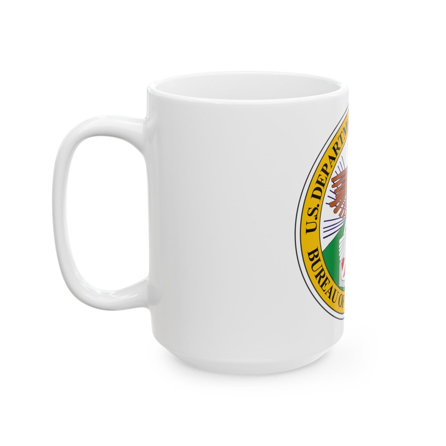 Seal of the United States Bureau of Indian Affairs - White Coffee Mug-The Sticker Space