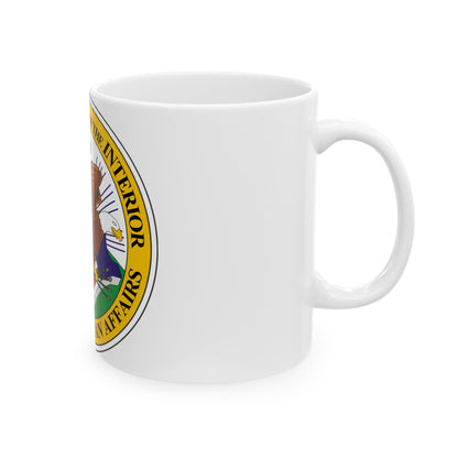 Seal of the United States Bureau of Indian Affairs - White Coffee Mug-The Sticker Space