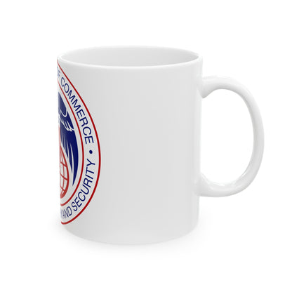 Seal of the United States Bureau of Industry and Security a part of the Department of Commerce - White Coffee Mug-The Sticker Space