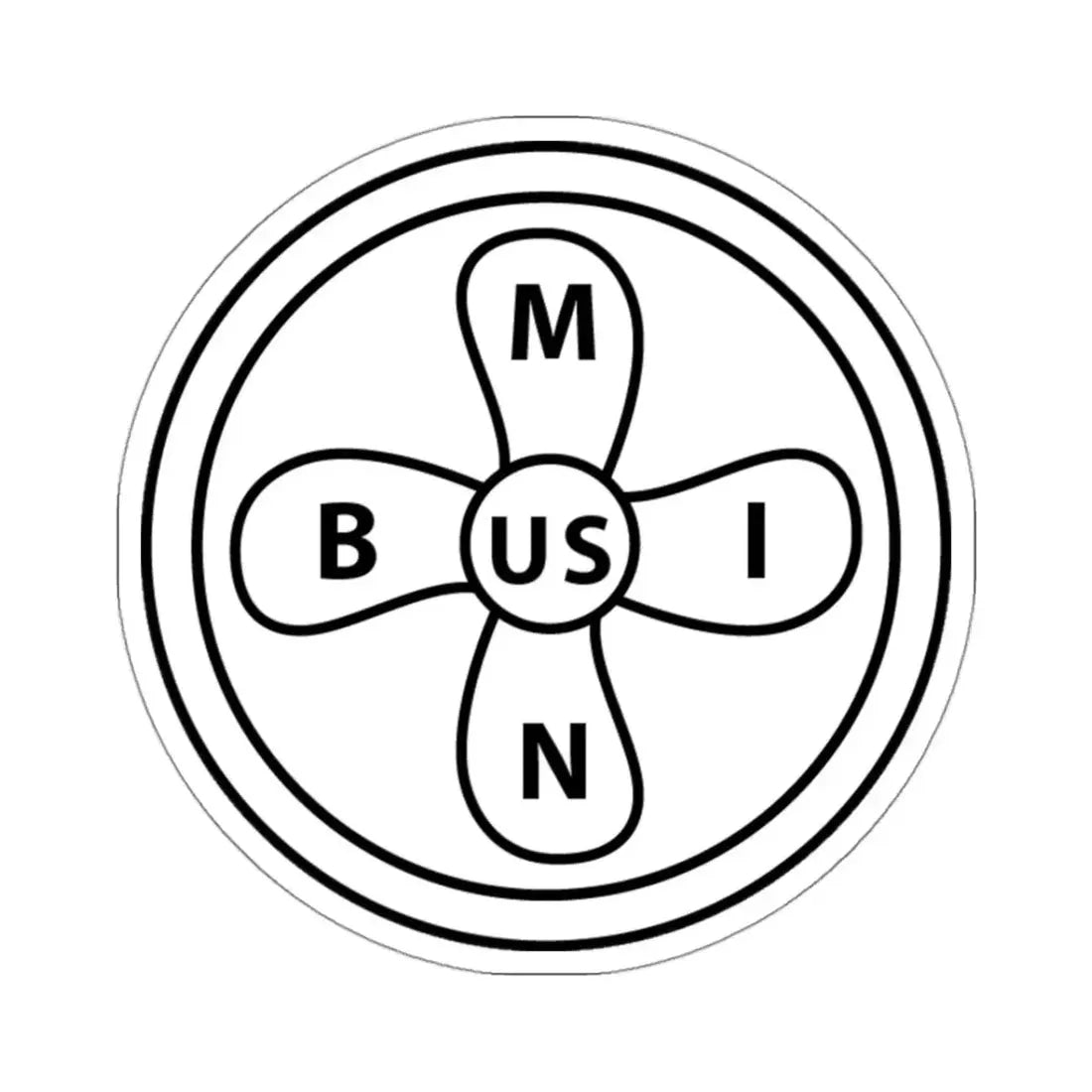 Seal of the United States Bureau of Marine Inspection and Navigation - STICKER Vinyl Kiss-Cut Decal 3 Inch White - The Sticker Space