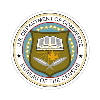 Seal of the United States Census Bureau - STICKER Vinyl Kiss-Cut Decal 2 Inch White - The Sticker Space