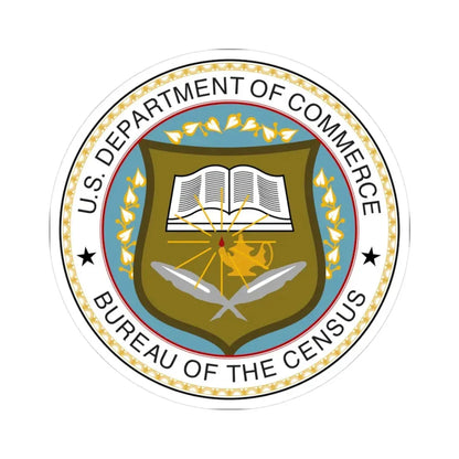 Seal of the United States Census Bureau (United States) STICKER Vinyl Kiss-Cut Decal 3 Inch White - The Sticker Space