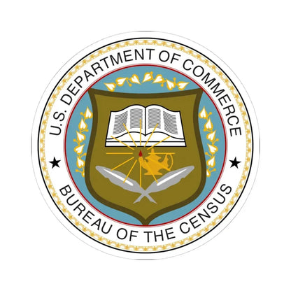 Seal of the United States Census Bureau (United States) STICKER Vinyl Kiss-Cut Decal 4 Inch White - The Sticker Space