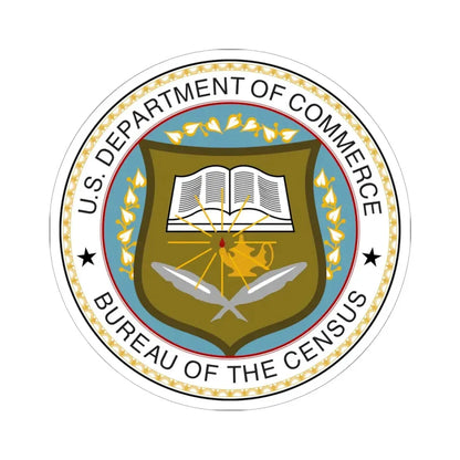 Seal of the United States Census Bureau (United States) STICKER Vinyl Kiss-Cut Decal 6 Inch White - The Sticker Space
