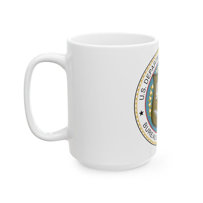 Seal of the United States Census Bureau - White Coffee Mug-The Sticker Space