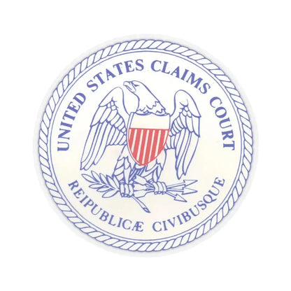 Seal of the United States Claims Court from 1982 to 1992 - STICKER Vinyl Kiss-Cut Decal 3 Inch Transparent - The Sticker Space