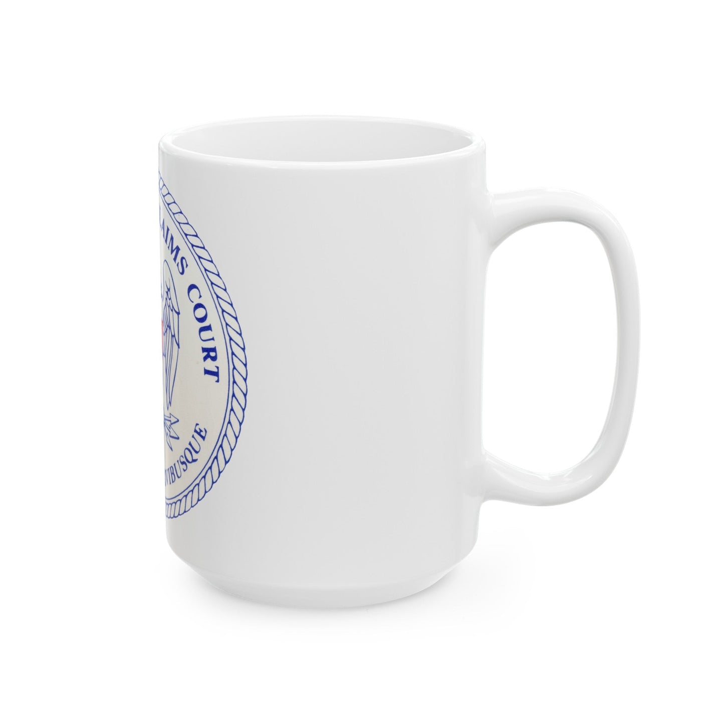 Seal of the United States Claims Court from 1982 to 1992 - White Coffee Mug-The Sticker Space