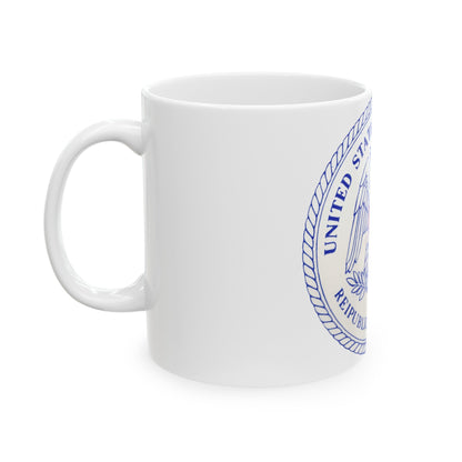 Seal of the United States Claims Court from 1982 to 1992 - White Coffee Mug-The Sticker Space