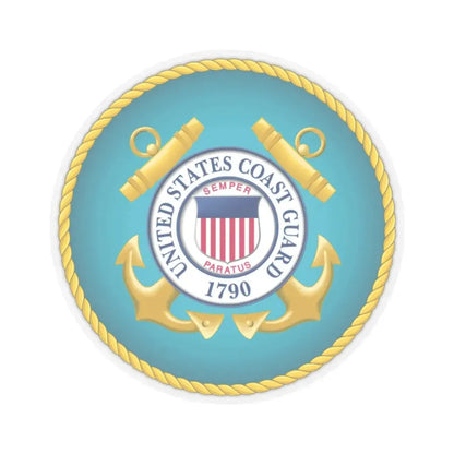 Seal of the United States Coast Guard - STICKER Vinyl Kiss-Cut Decal 2 Inch Transparent - The Sticker Space