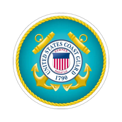 Seal of the United States Coast Guard - STICKER Vinyl Kiss-Cut Decal 2 Inch White - The Sticker Space