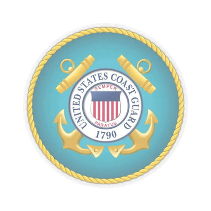 Seal of the United States Coast Guard - STICKER Vinyl Kiss-Cut Decal 3 Inch Transparent - The Sticker Space