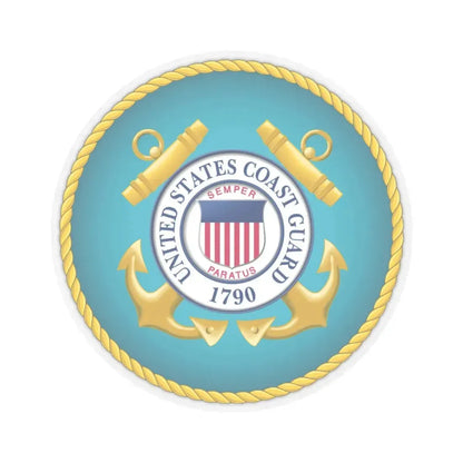Seal of the United States Coast Guard - STICKER Vinyl Kiss-Cut Decal 4 Inch Transparent - The Sticker Space