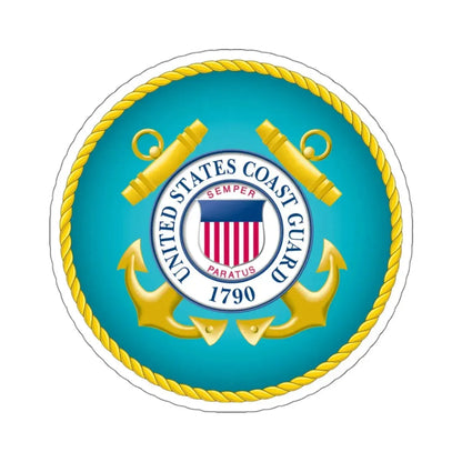 Seal of the United States Coast Guard - STICKER Vinyl Kiss-Cut Decal 4 Inch White - The Sticker Space