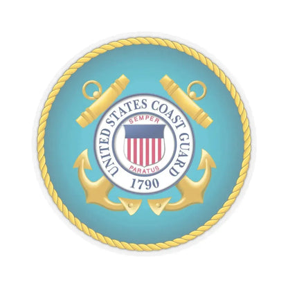 Seal of the United States Coast Guard - STICKER Vinyl Kiss-Cut Decal 6 Inch Transparent - The Sticker Space