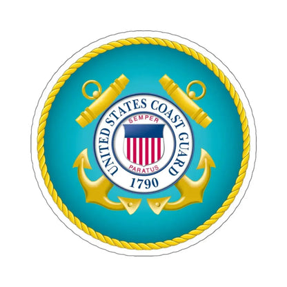 Seal of the United States Coast Guard - STICKER Vinyl Kiss-Cut Decal 6 Inch White - The Sticker Space