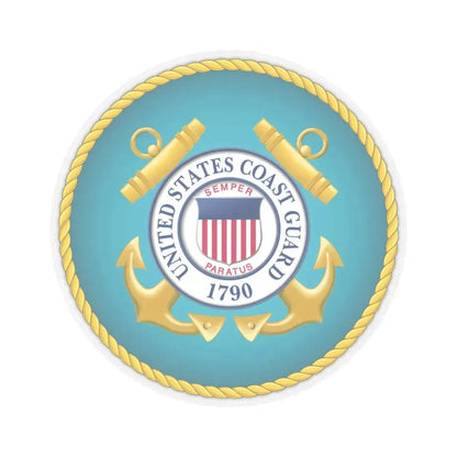 Seal of the United States Coast Guard (United States) STICKER Vinyl Kiss-Cut Decal 3 Inch Transparent - The Sticker Space