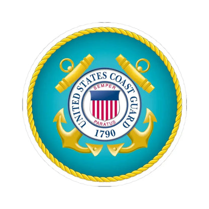 Seal of the United States Coast Guard (United States) STICKER Vinyl Kiss-Cut Decal 3 Inch White - The Sticker Space