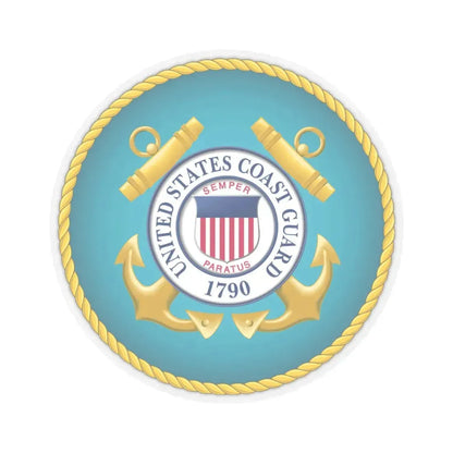 Seal of the United States Coast Guard (United States) STICKER Vinyl Kiss-Cut Decal 4 Inch Transparent - The Sticker Space