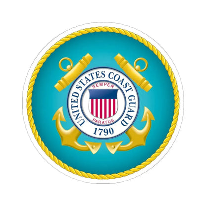 Seal of the United States Coast Guard (United States) STICKER Vinyl Kiss-Cut Decal 6 Inch White - The Sticker Space