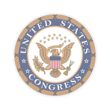 Seal of the United States Congress - STICKER Vinyl Kiss-Cut Decal 3 Inch Transparent - The Sticker Space