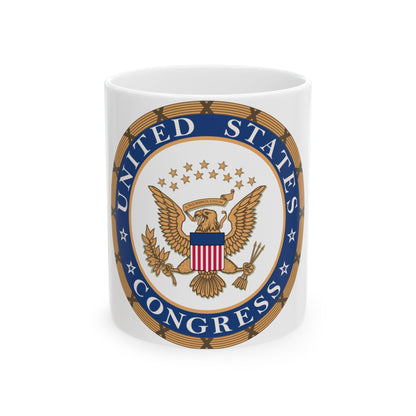 Seal of the United States Congress - White Coffee Mug-11oz-The Sticker Space