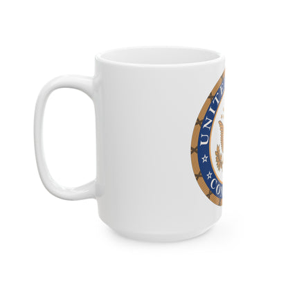 Seal of the United States Congress - White Coffee Mug-The Sticker Space