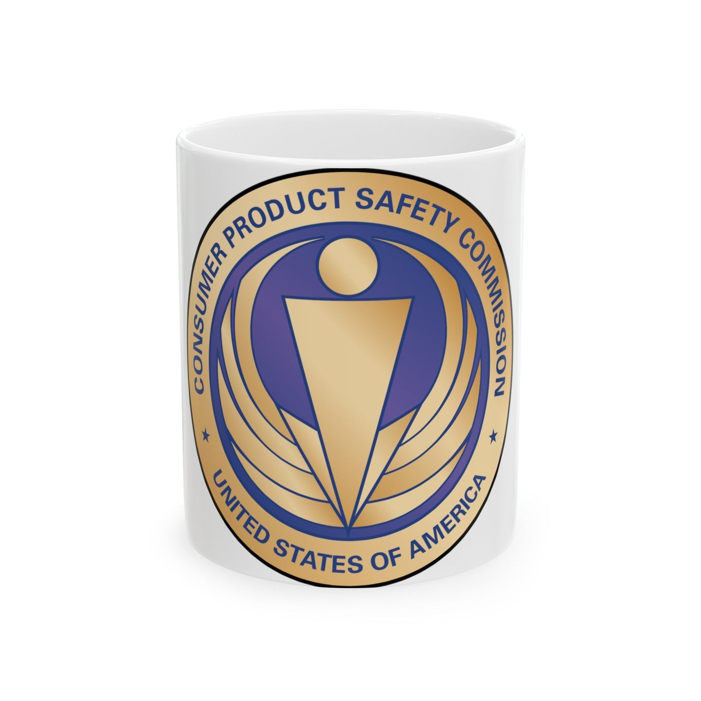 Seal of the United States Consumer Product Safety Commission - White Coffee Mug-11oz-The Sticker Space