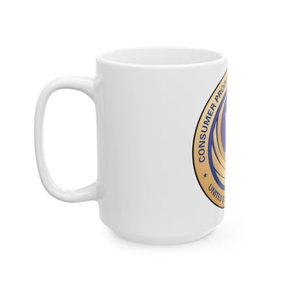 Seal of the United States Consumer Product Safety Commission - White Coffee Mug-The Sticker Space