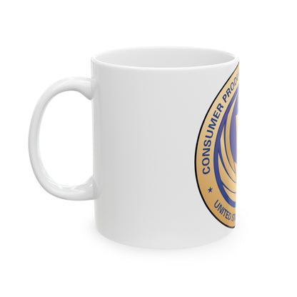 Seal of the United States Consumer Product Safety Commission - White Coffee Mug-The Sticker Space