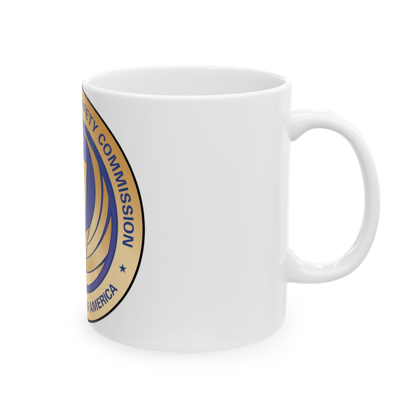 Seal of the United States Consumer Product Safety Commission - White Coffee Mug-The Sticker Space