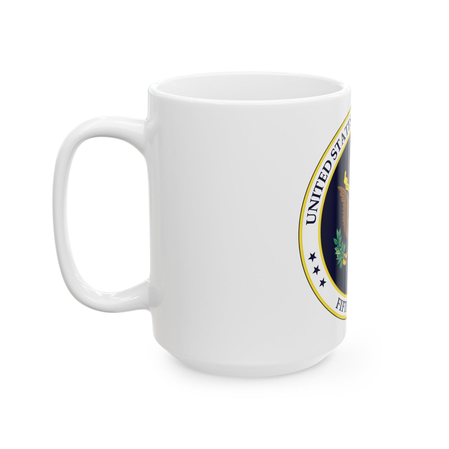 Seal of the United States Court of Appeals for the Fifth Circuit - White Coffee Mug-The Sticker Space