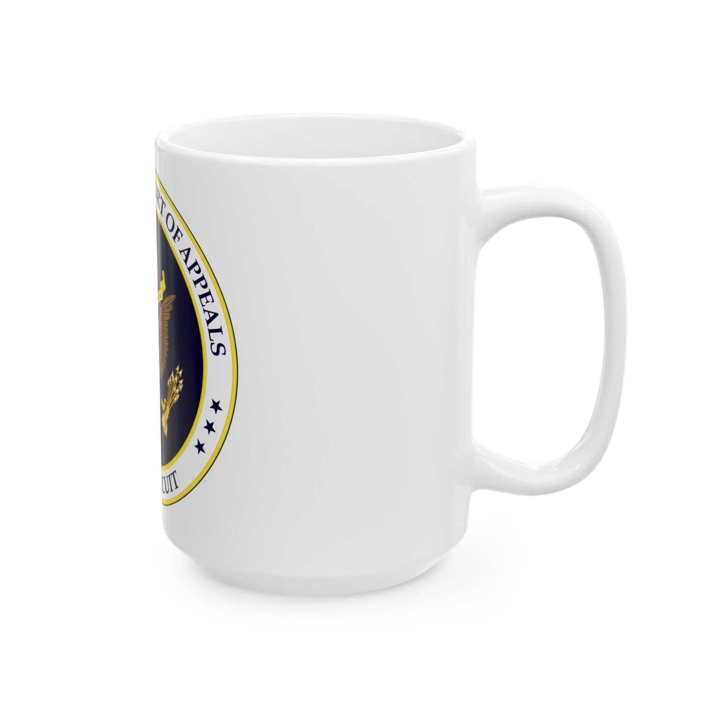 Seal of the United States Court of Appeals for the Fifth Circuit - White Coffee Mug-The Sticker Space