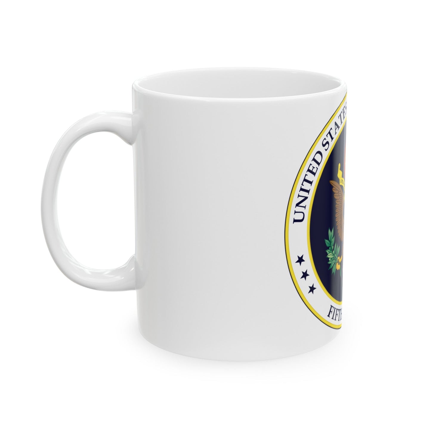 Seal of the United States Court of Appeals for the Fifth Circuit - White Coffee Mug-The Sticker Space