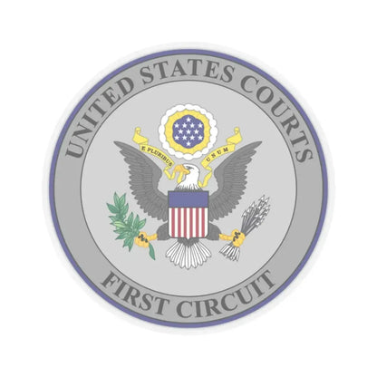 Seal of the United States Court of Appeals for the First Circuit - STICKER Vinyl Kiss-Cut Decal 2 Inch Transparent - The Sticker Space