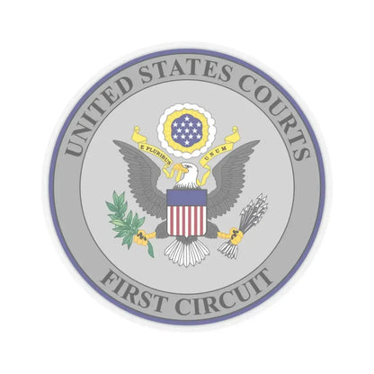 Seal of the United States Court of Appeals for the First Circuit - STICKER Vinyl Kiss-Cut Decal 6 Inch Transparent - The Sticker Space