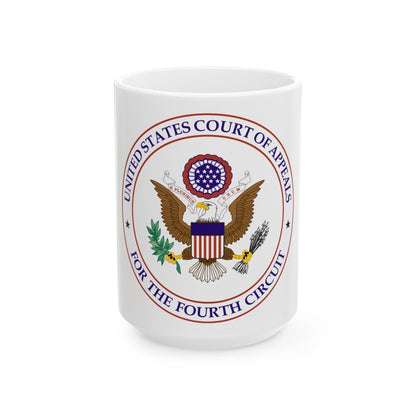 Seal of the United States Court of Appeals for the Fourth Circuit - White Coffee Mug-15oz-The Sticker Space