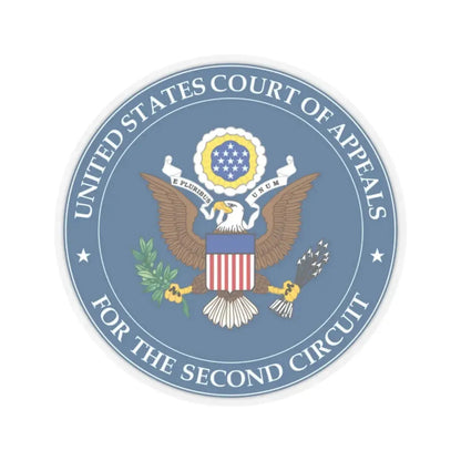 Seal of the United States Court of Appeals for the Second Circuit - STICKER Vinyl Kiss-Cut Decal 2 Inch Transparent - The Sticker Space