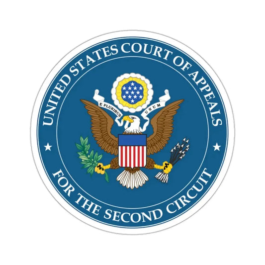 Seal of the United States Court of Appeals for the Second Circuit - STICKER Vinyl Kiss-Cut Decal 2 Inch White - The Sticker Space
